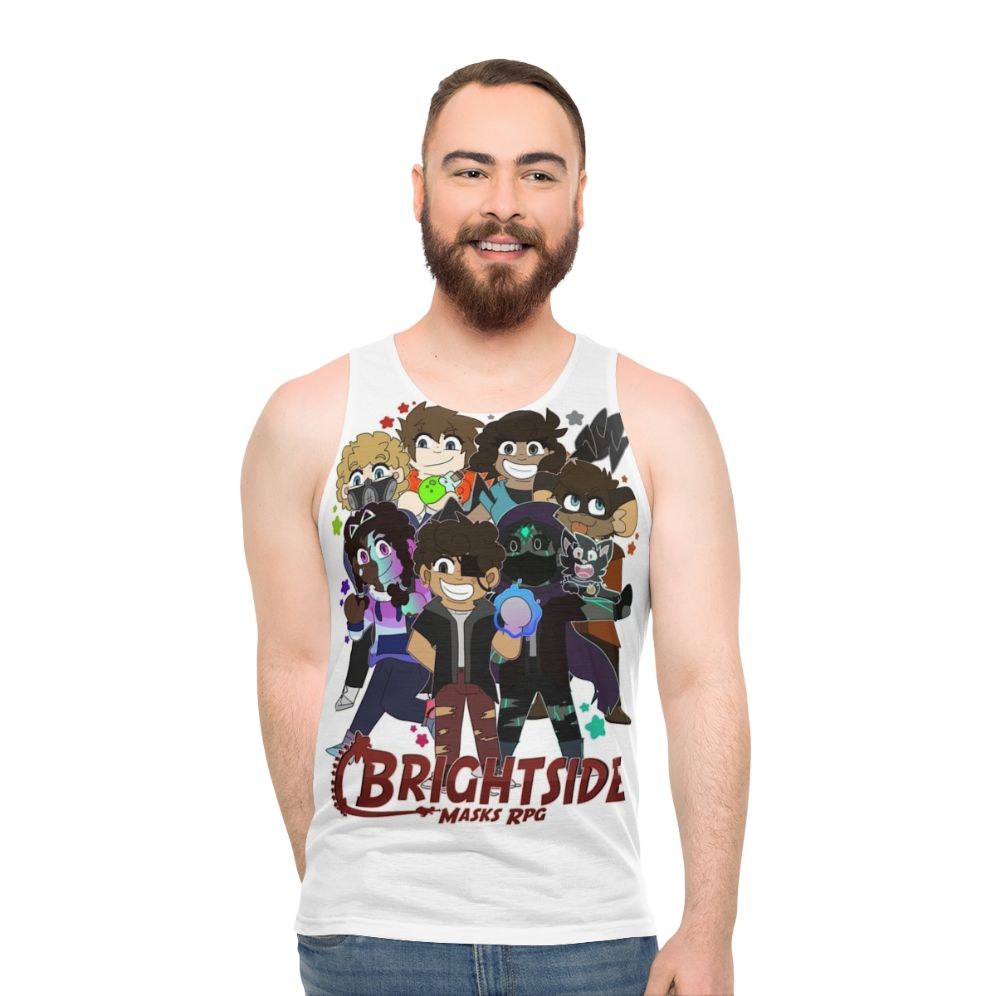 Chibi superhero unisex tank top