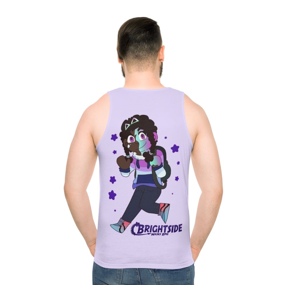 Chibi unisex superhero and villain tank top