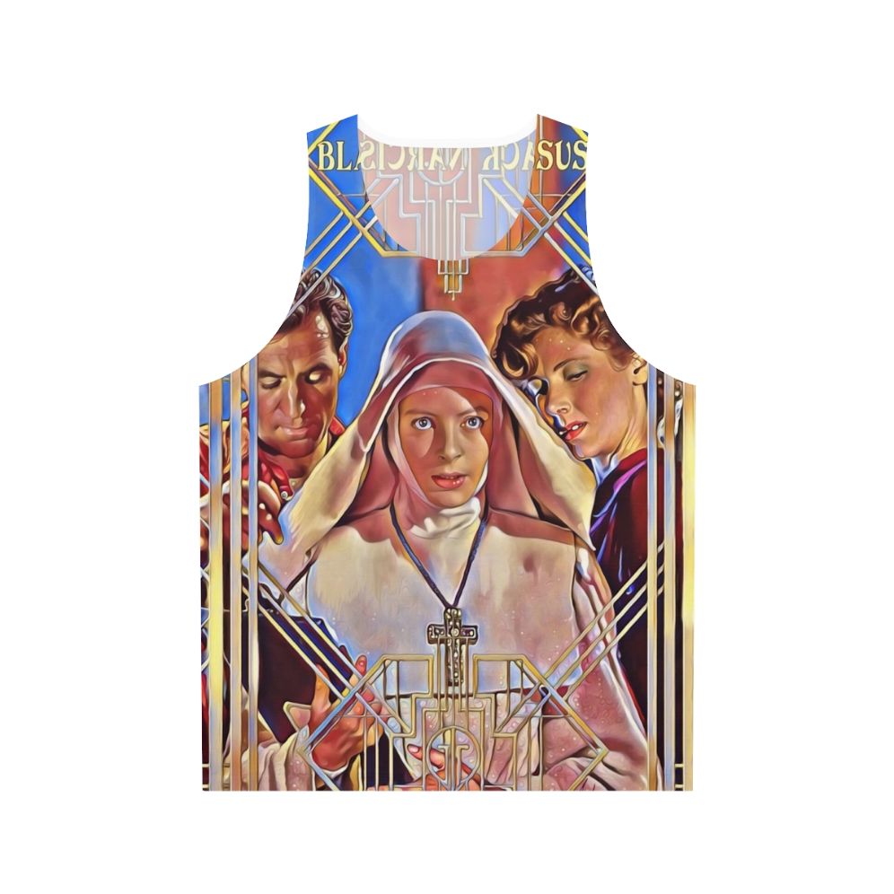 Chic black unisex tank top inspired by the Narcissus movie