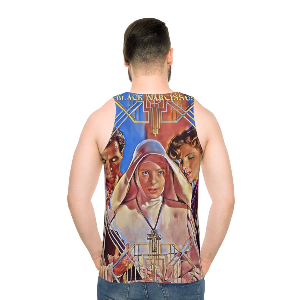 Chic black unisex tank top inspired by the Narcissus movie
