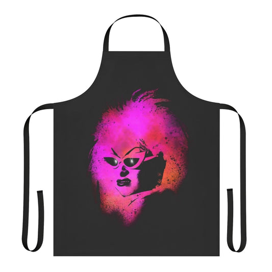Divine Decadence themed apron featuring a retro, vintage design inspired by the iconic films of John Waters