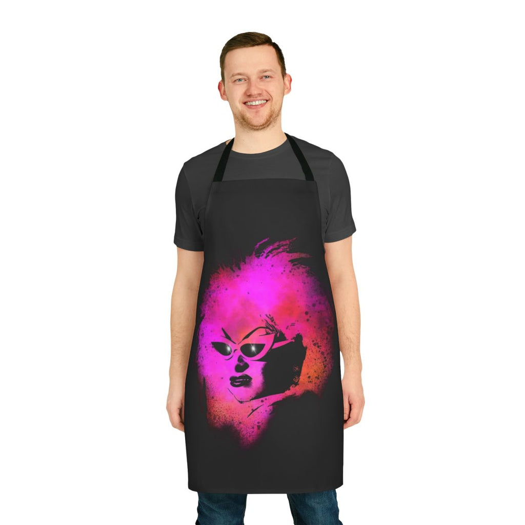 Divine Decadence themed apron featuring a retro, vintage design inspired by the iconic films of John Waters