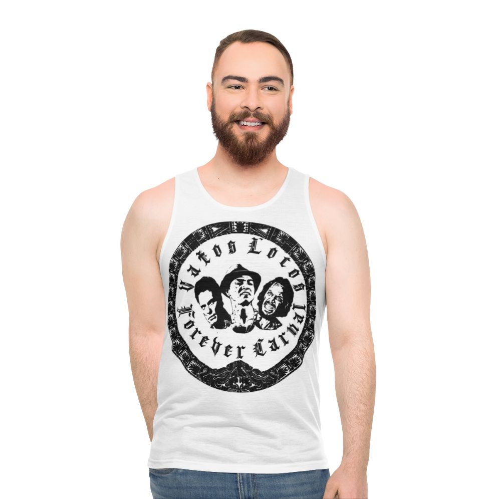 Chicano-inspired Vatos Locos unisex tank top