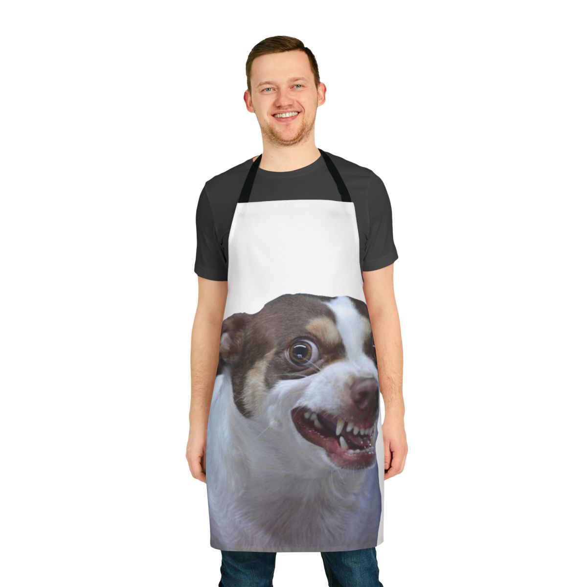 Chihuahua Apron featuring a funny Mr Bubz dog meme design