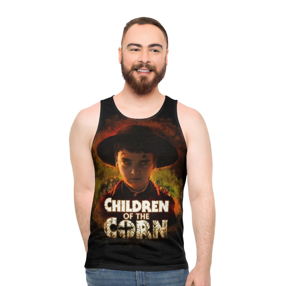 "Children of the Corn" unisex tank top for horror movie fans