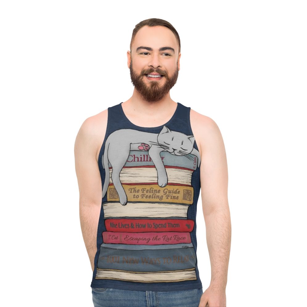 Chill Like a Cat Unisex Tank Top
