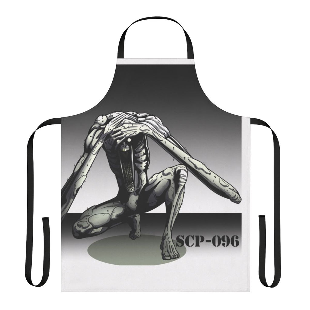 Apron featuring the image of SCP-096, the Shy Guy, a terrifying Euclid class SCP from the SCP Foundation