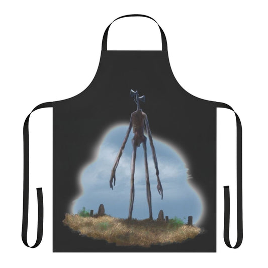 Sirenhead-themed apron with a creepy, spooky design