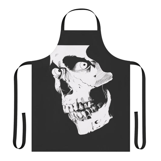 Chilling skull design horror apron for movie and horror enthusiasts