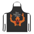 Apron featuring imagery and text inspired by the classic British horror film "The Wicker Man"