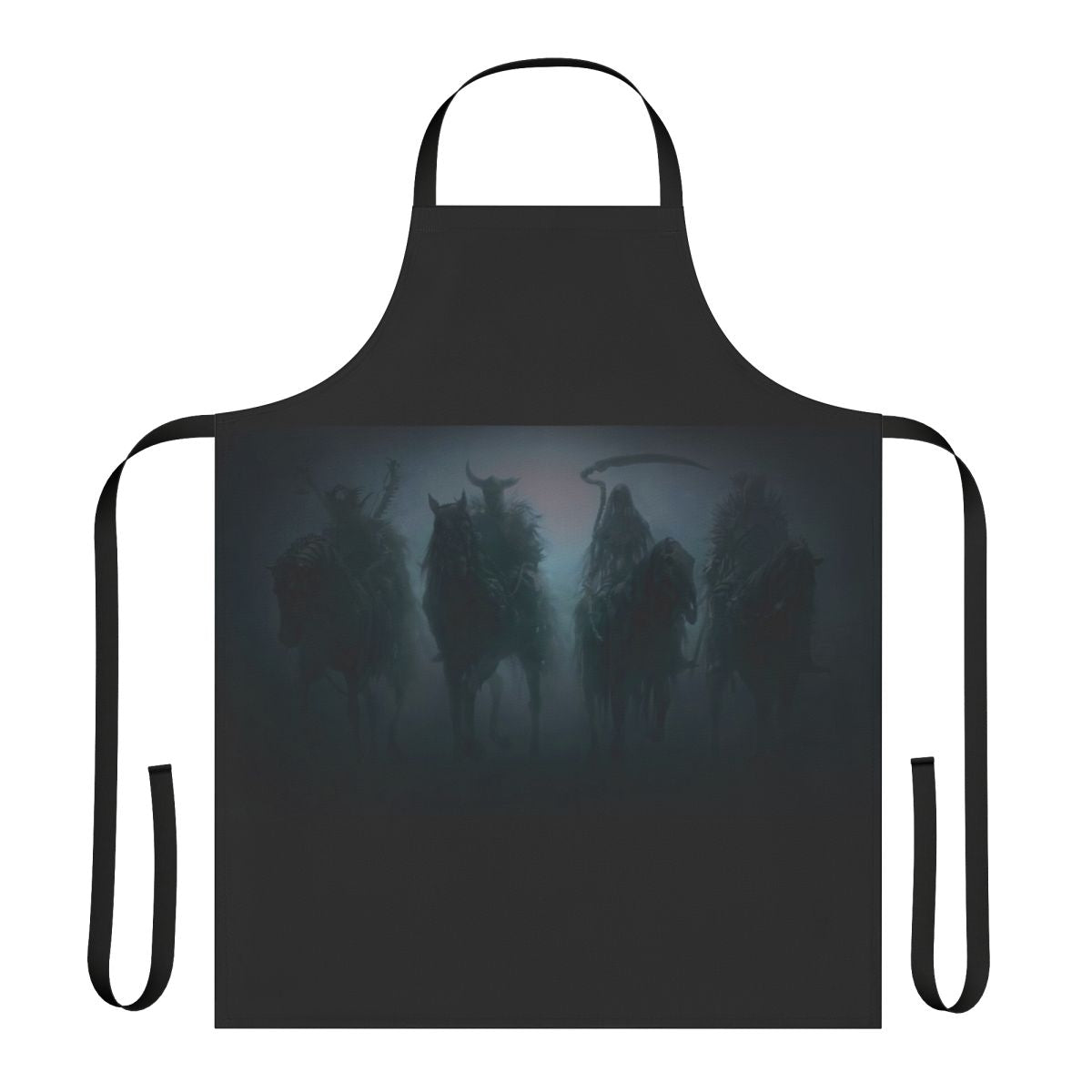 A dark and creepy zombie-themed apron for the macabre cook