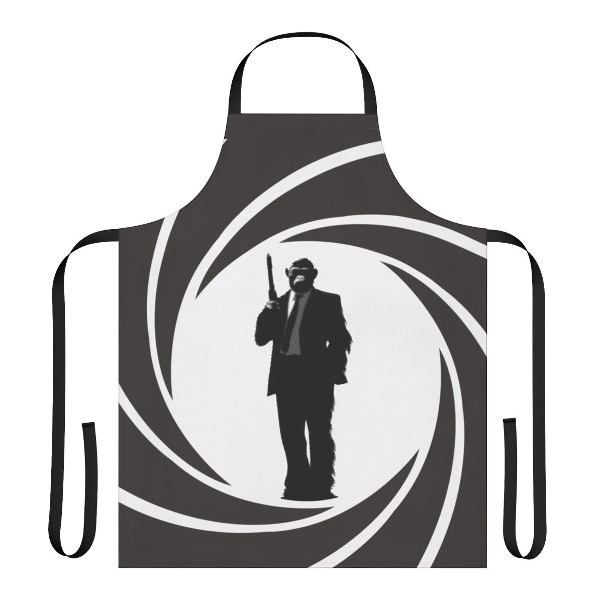 Chimpanzee inspired spy apron for covert operations and secret agent activities