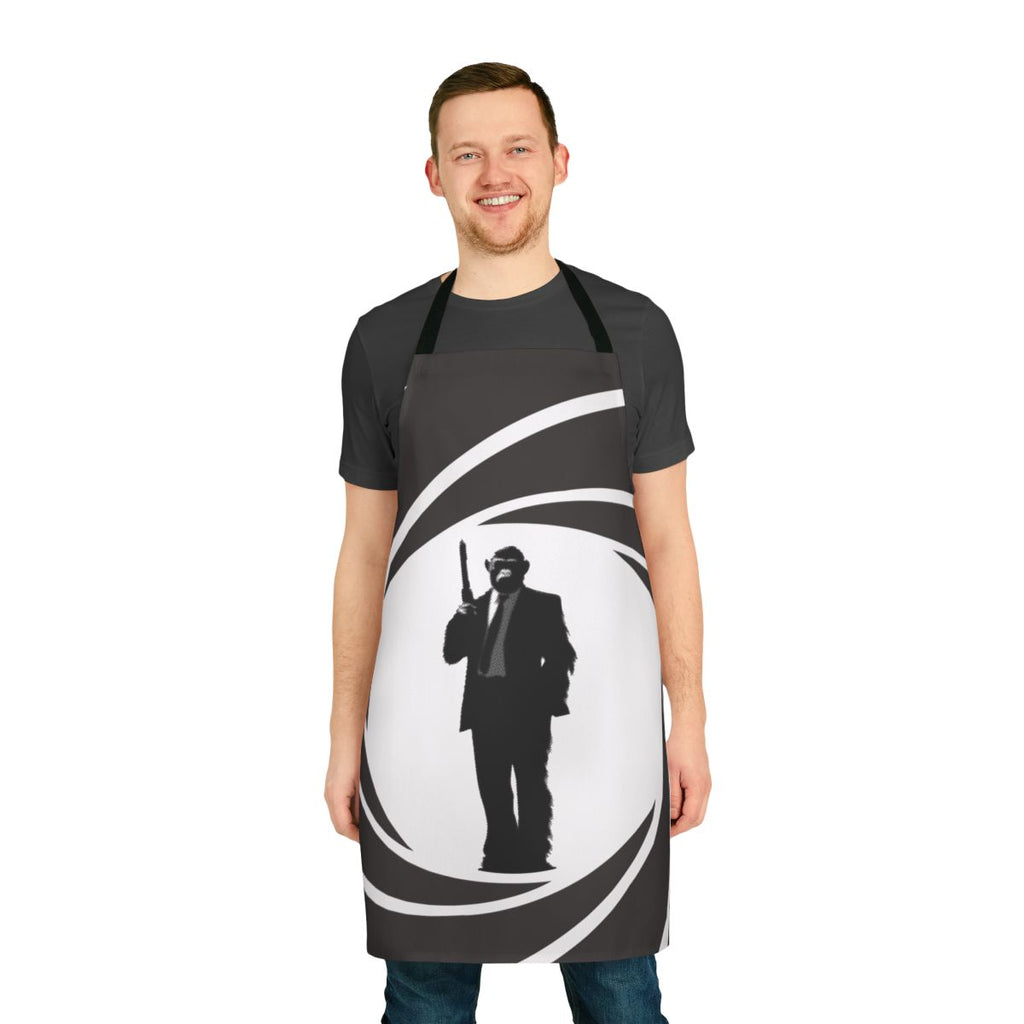 Chimpanzee inspired spy apron for covert operations and secret agent activities