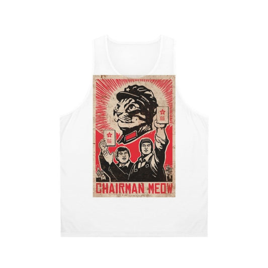 China cat meme unisex tank top