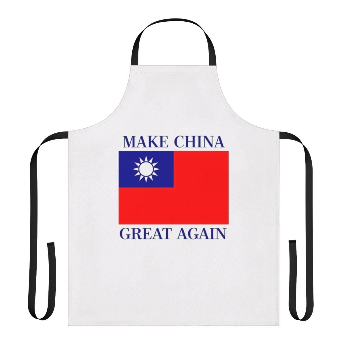 Patriotic apron featuring the flag of the Republic of China (Taiwan)