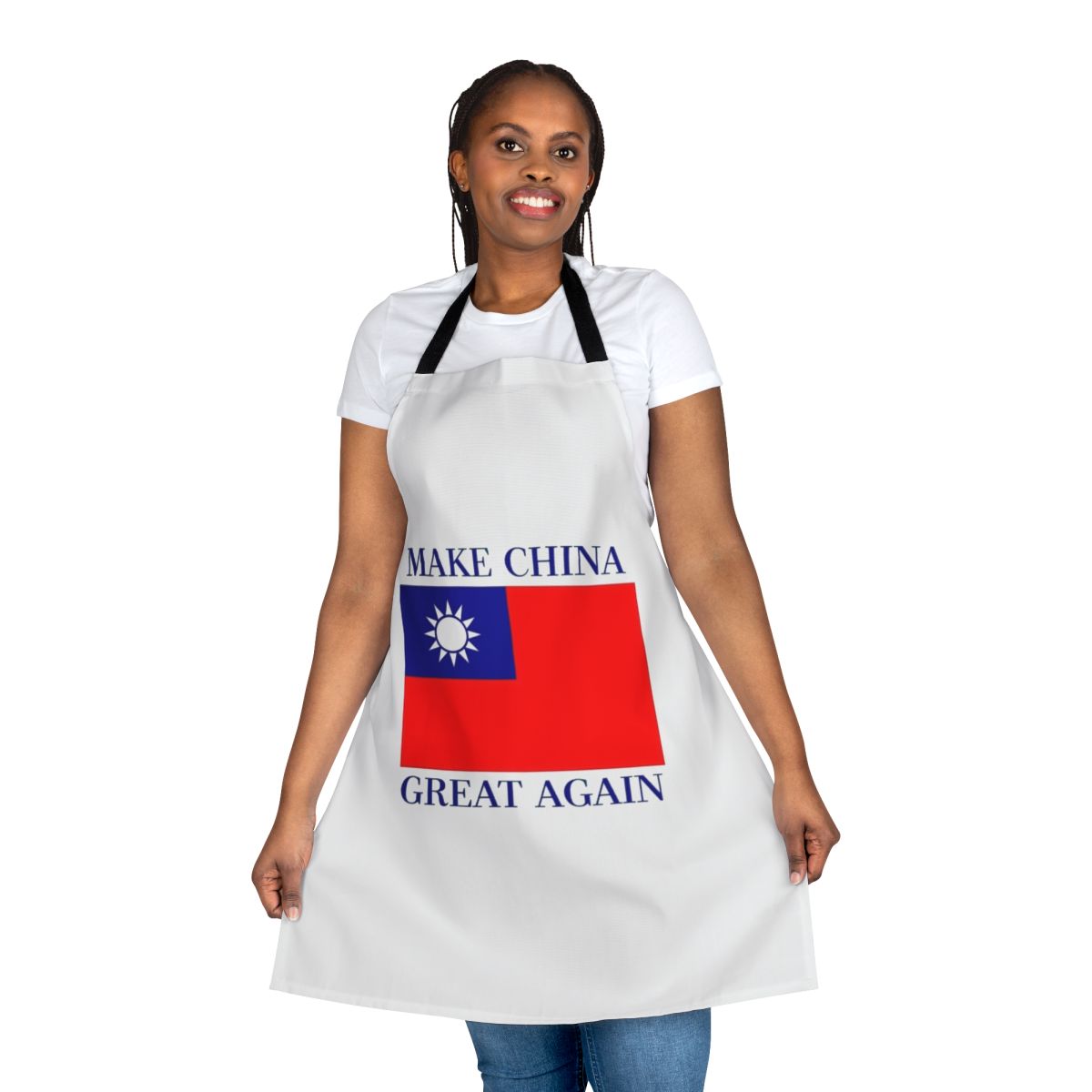 Patriotic apron featuring the flag of the Republic of China (Taiwan)