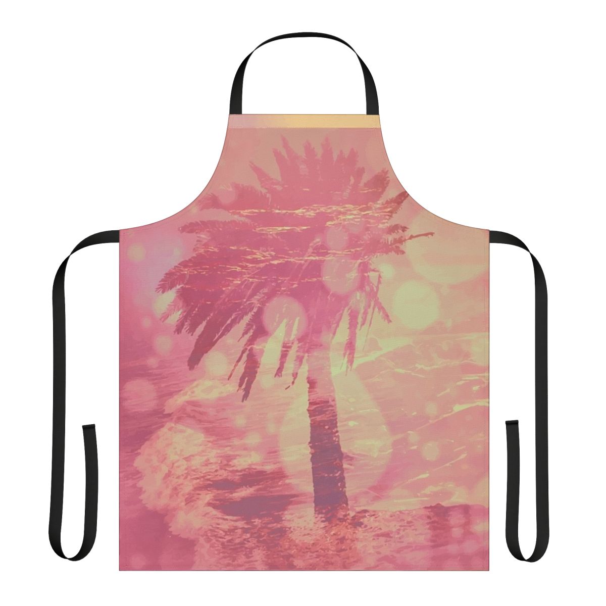 Chon-Inspired Homey Apron with Pink and Purple Tree Design