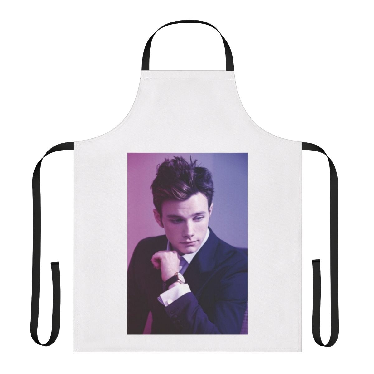 Chris Colfer-inspired apron with Glee, Klaine, and Land of Stories references