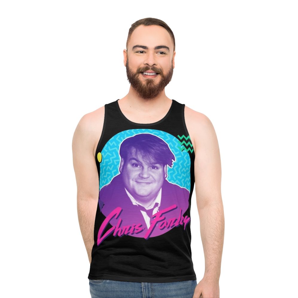 Chris Farley 90s Nostalgia Graphic Tank Top