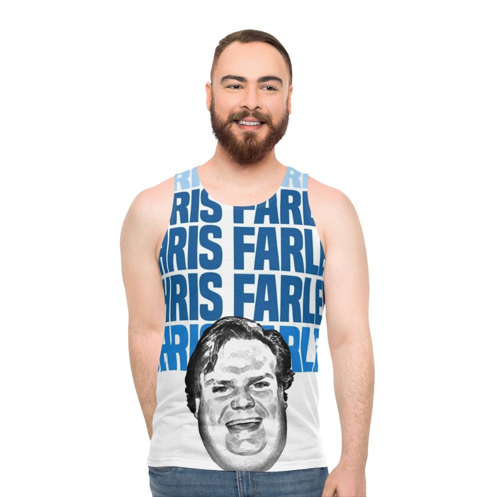 Chris Farley 90s Nostalgia Graphic Unisex Tank Top