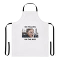 Chris Farley inspired "No Yelling On The Bus" apron, featuring a hilarious quote from the classic comedy film