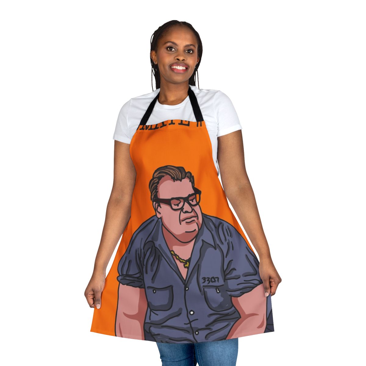 Chris Farley inspired Scared Straight themed apron