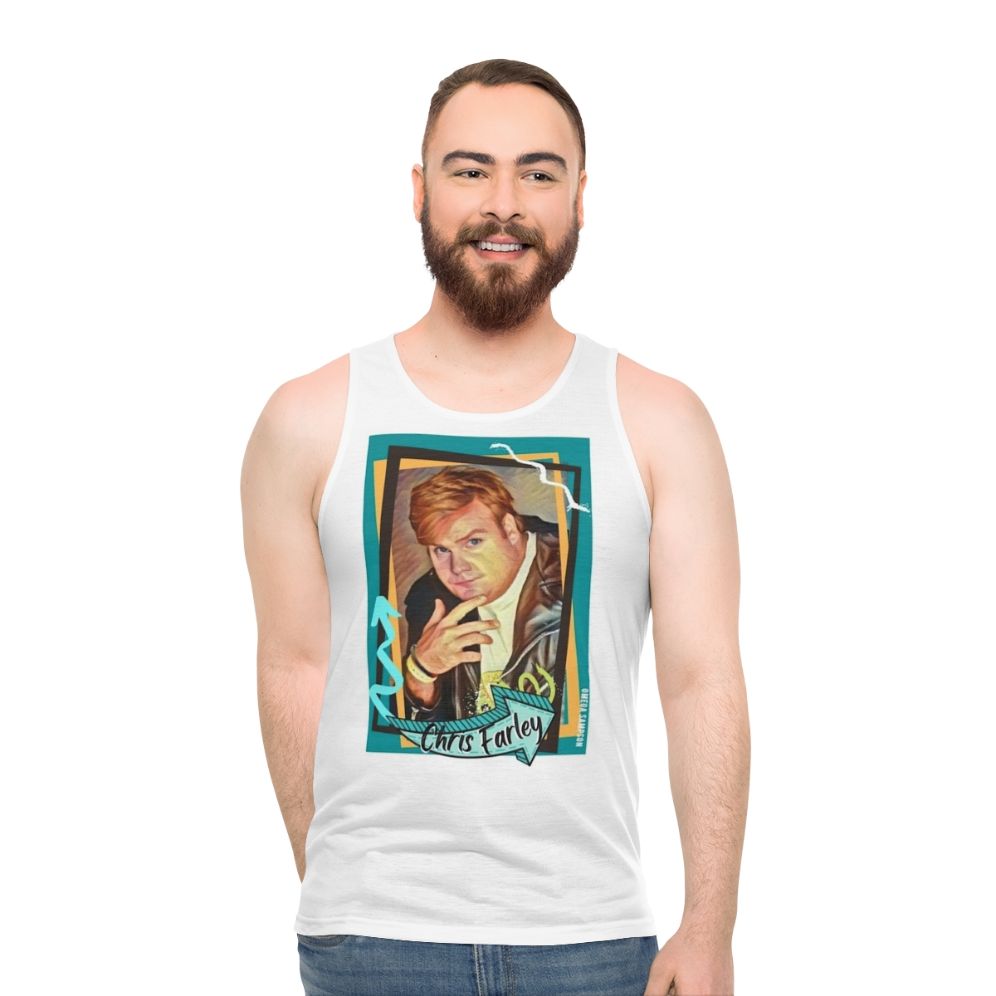 Retro Chris Farley unisex tank top