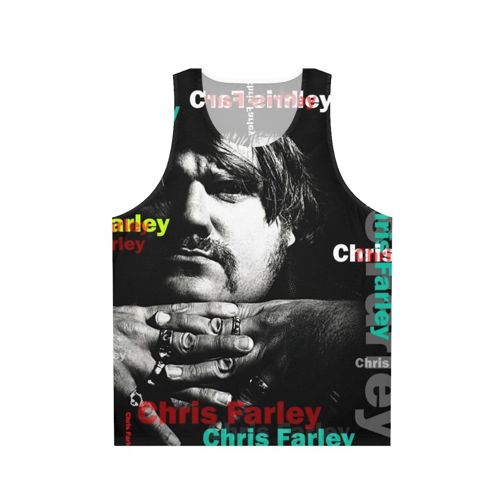 Chris Farley Unisex Tank Top with Matt Foley Motivational Speaker Design
