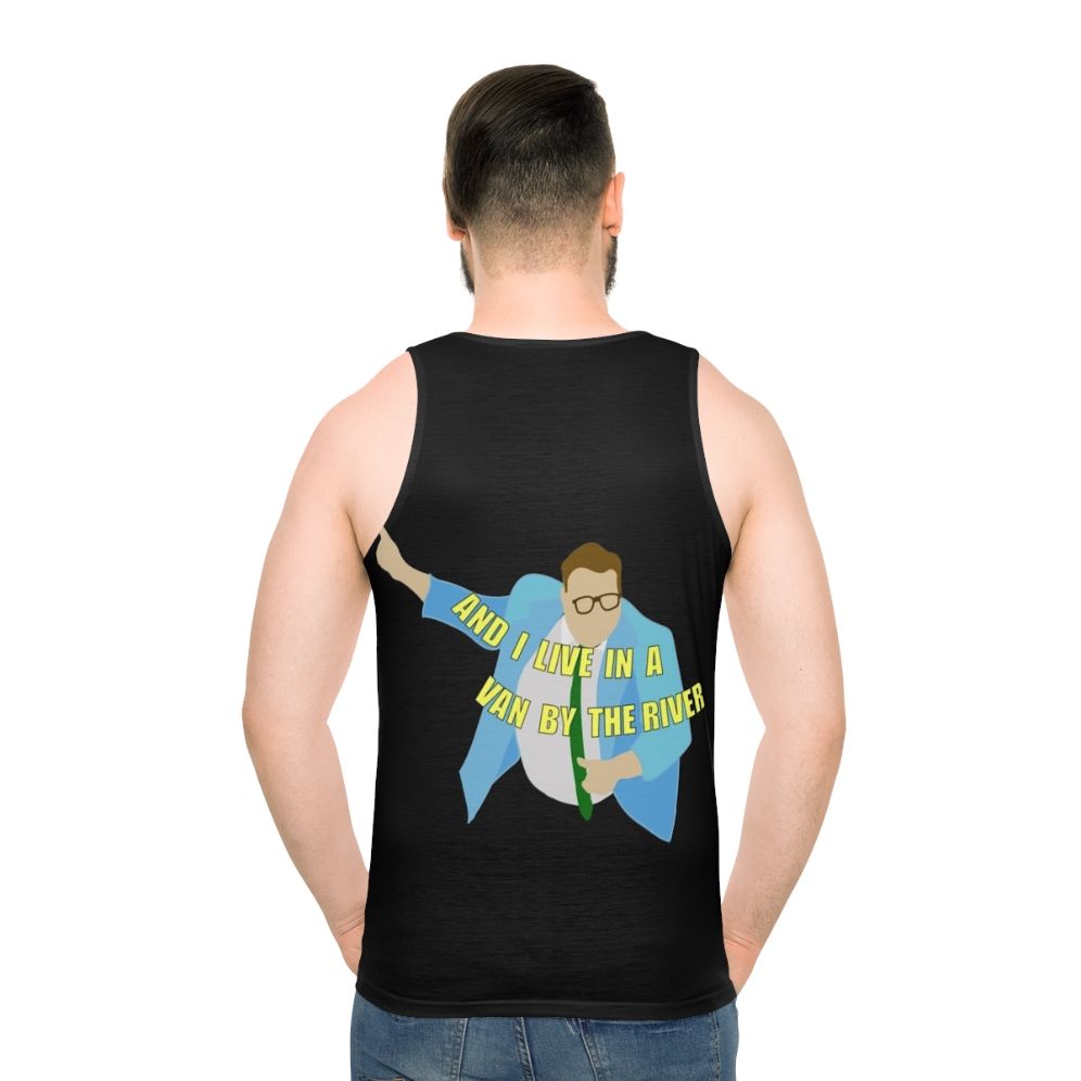 Unisex Chris Farley "I Live In A Van By The River" Tank Top