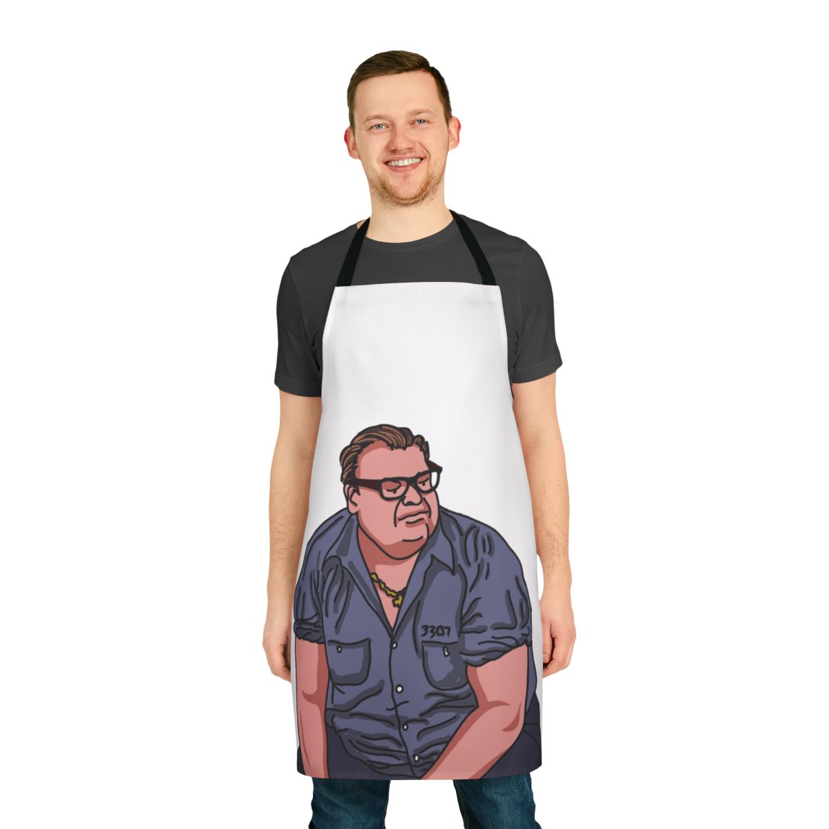 Chris Farley's "Matt Foley" Inspired Prison Blues Apron