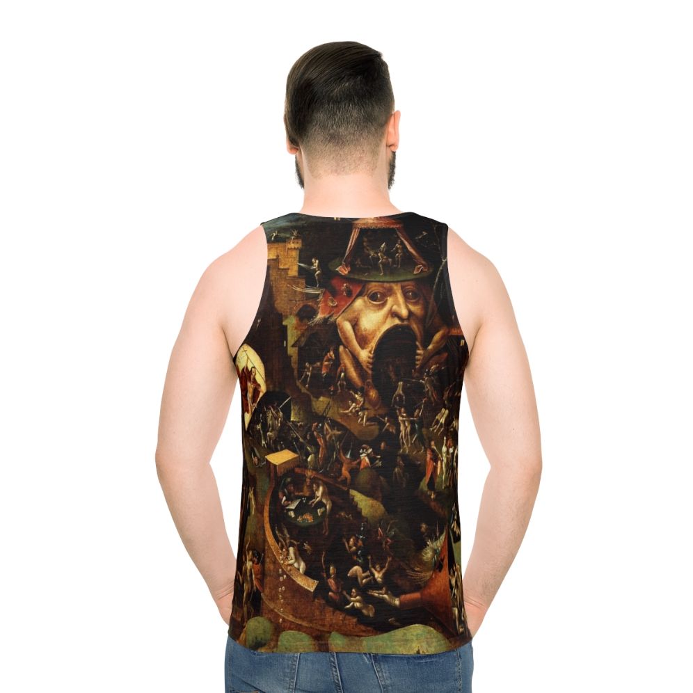 Unisex tank top featuring Hieronymus Bosch's "Christ in Limbo" painting