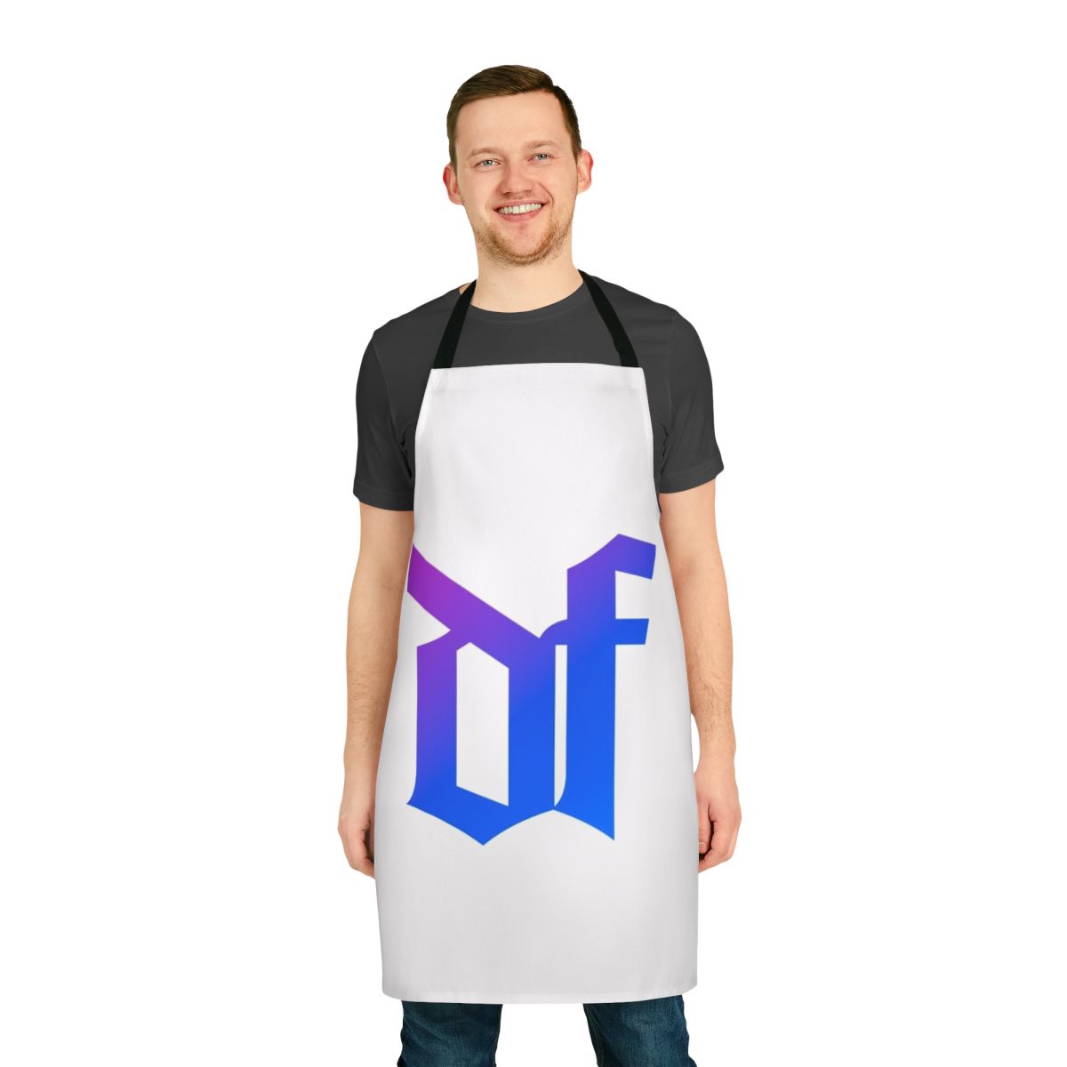 "Christian Apologetics Apron featuring the Defensio Fidei design"