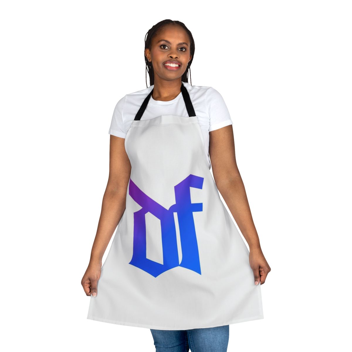 "Christian Apologetics Apron featuring the Defensio Fidei design"