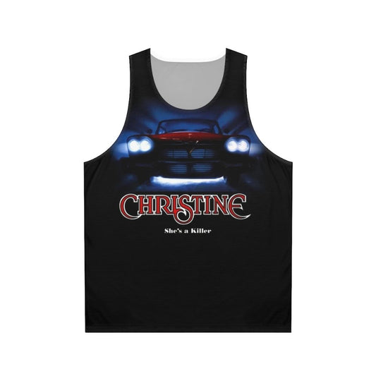 Unisex tank top featuring the classic car 'Christine' from the cult movie