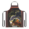Tiamat the Chromatic Dragon themed apron with vibrant colors and dragon art design.
