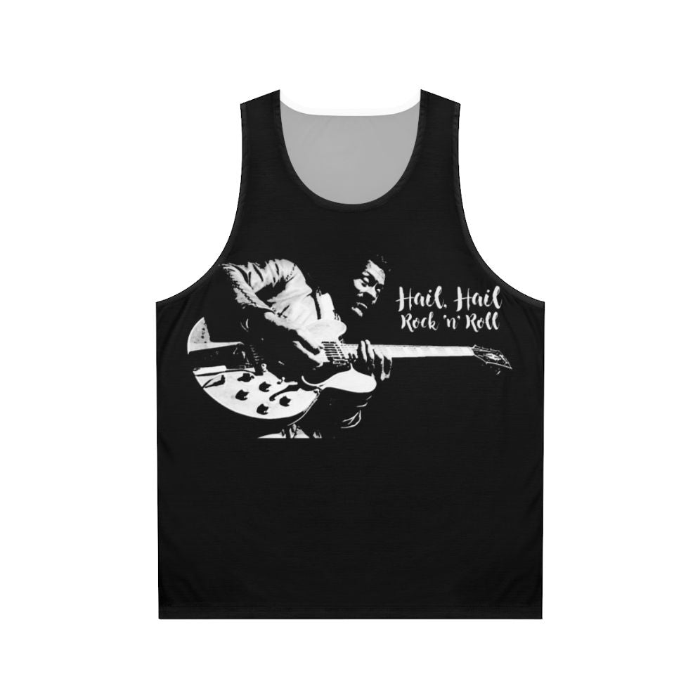 Unisex tank top featuring rock and roll legend Chuck Berry