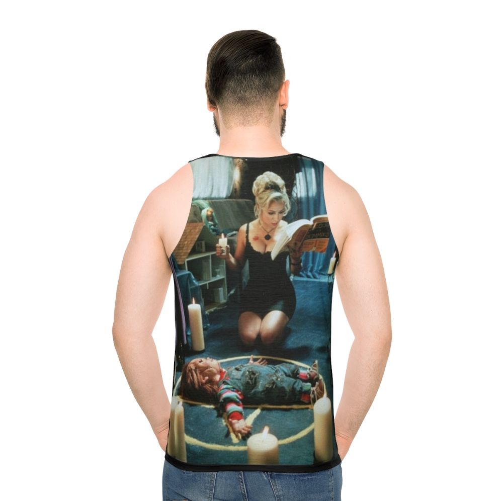 Chucky and Tiffany horror movie unisex tank top