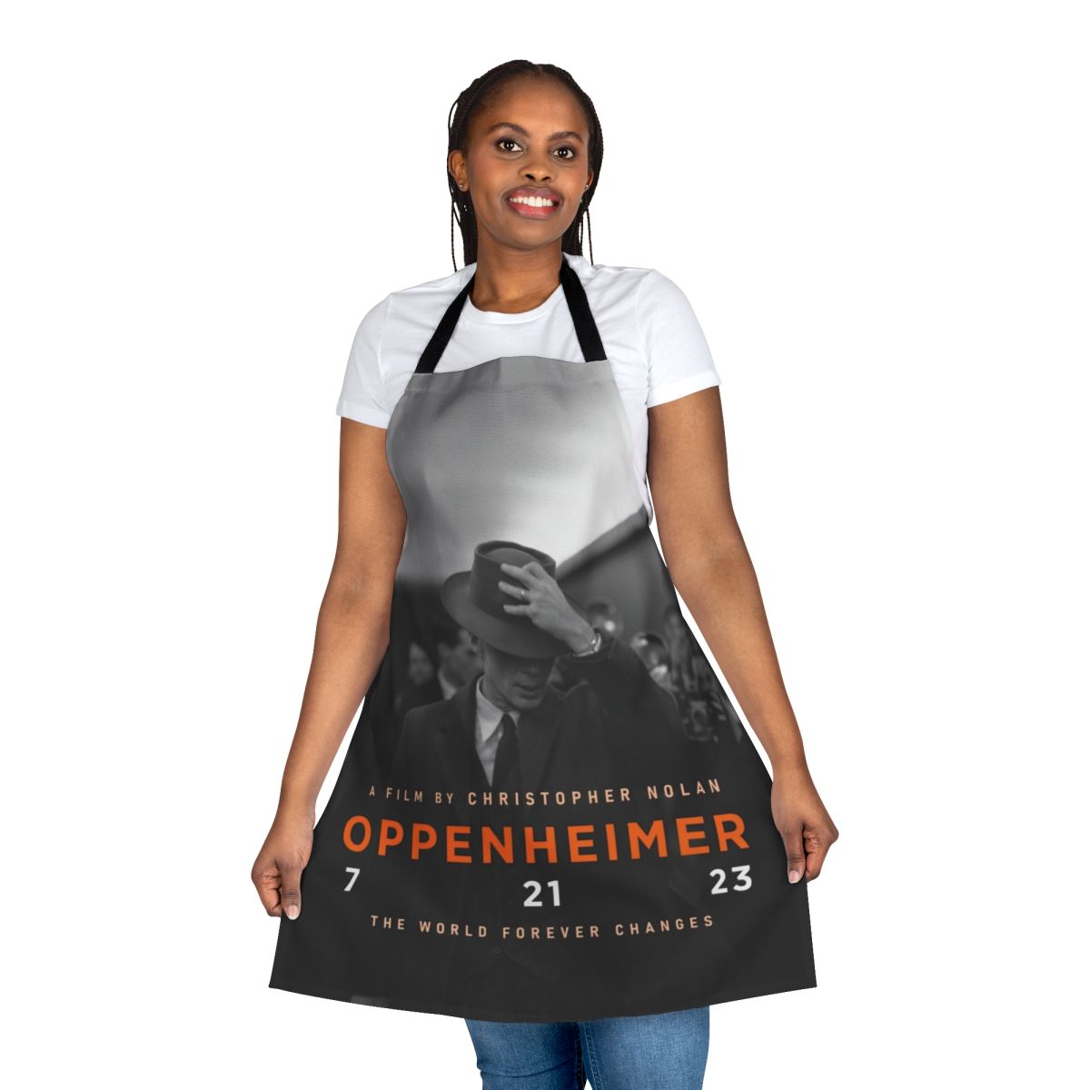 Oppenheimer-themed apron with Cillian Murphy's likeness