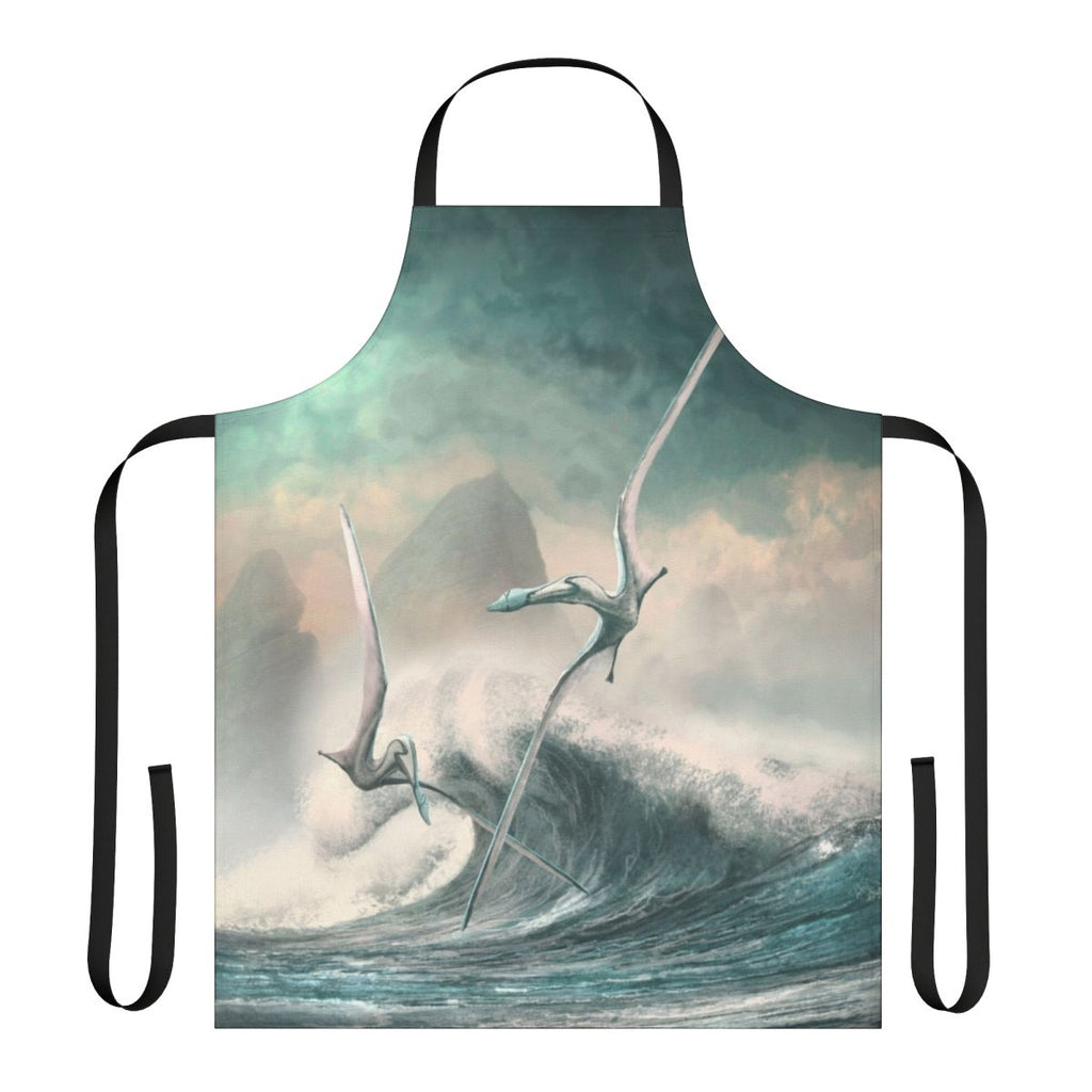 Illustration of the prehistoric pterosaur Cimoliopterus on a durable apron