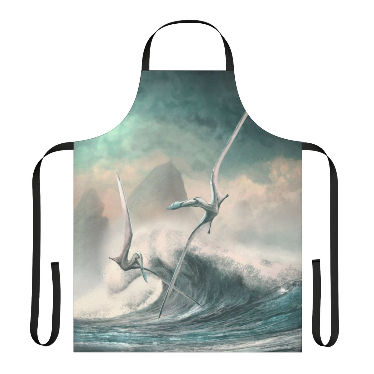 Illustration of the prehistoric pterosaur Cimoliopterus on a durable apron