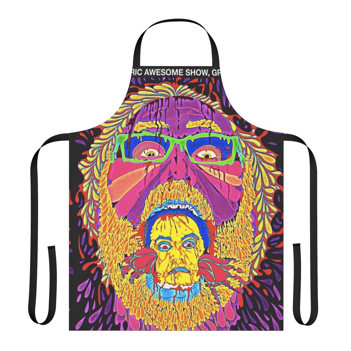 Cinco-inspired apron with Tim and Eric branding
