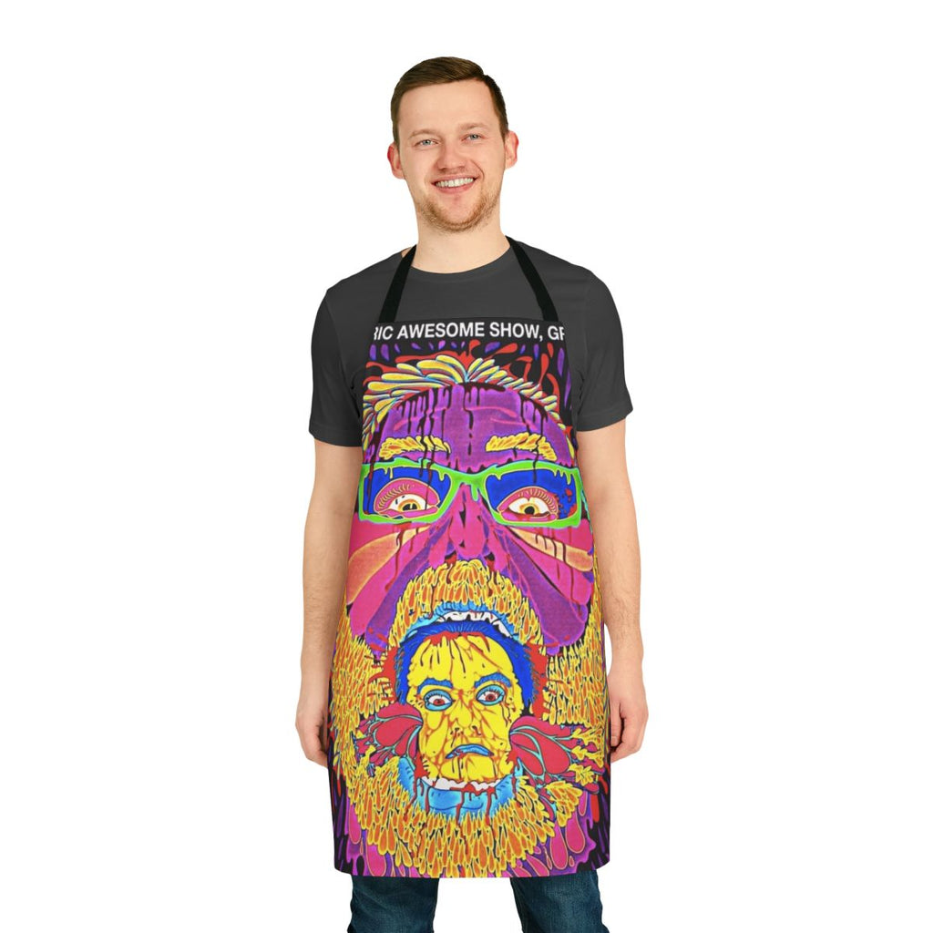 Cinco-inspired apron with Tim and Eric branding