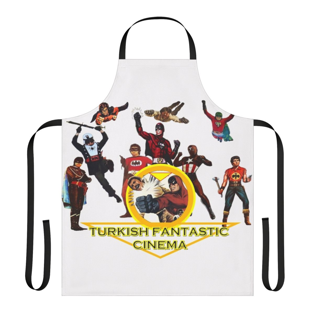 Apron featuring Turkish fantastic cinema design