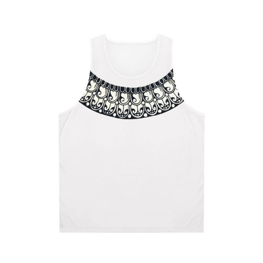 Circle Unisex Tank Top with Geometric Patterns