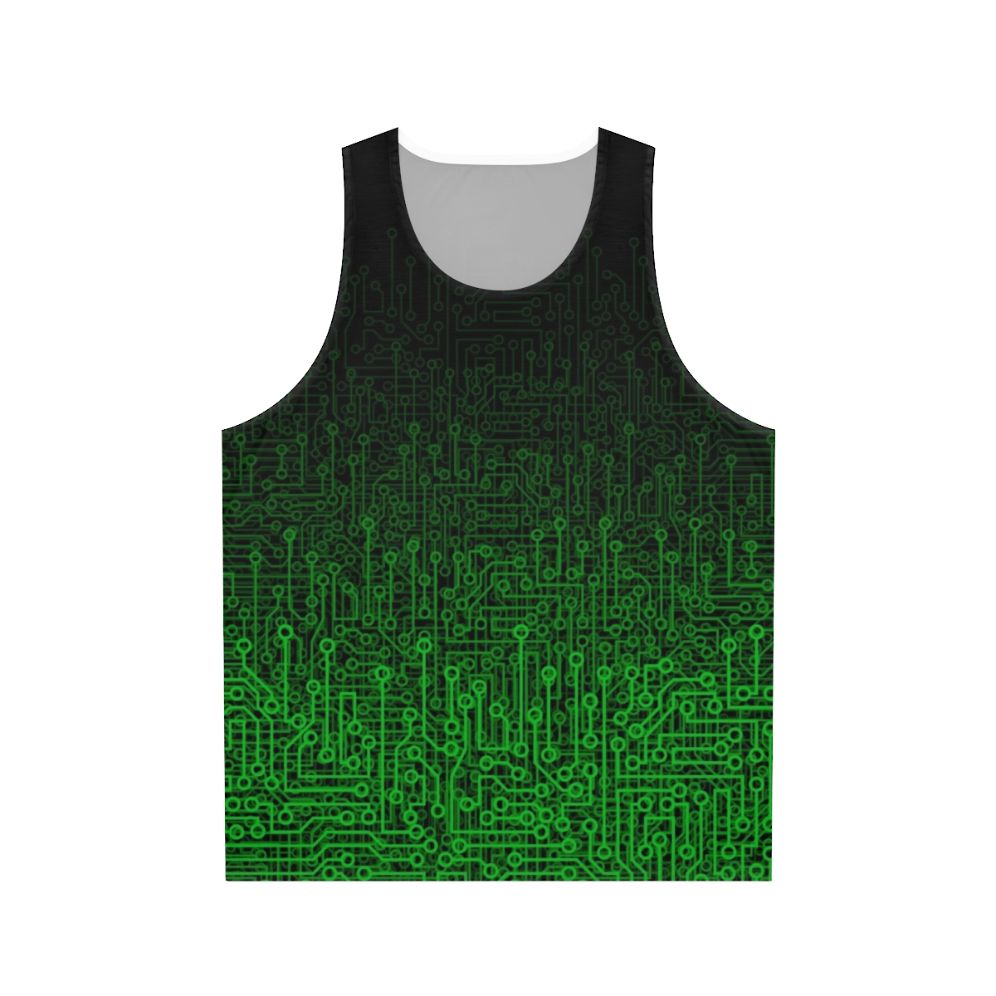Circuit board technology unisex tank top