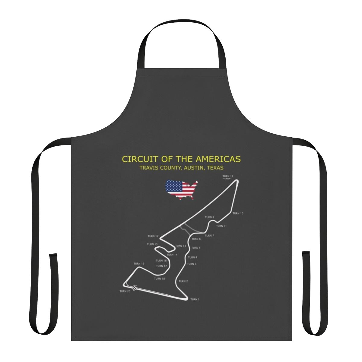 Circuit of the Americas motorsports apparel, featuring F1 circuit graphics