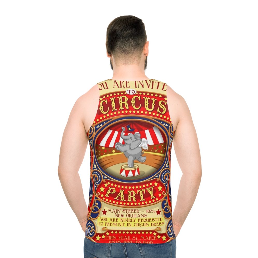 Circus Elephant Dumbo Party Unisex Tank Top