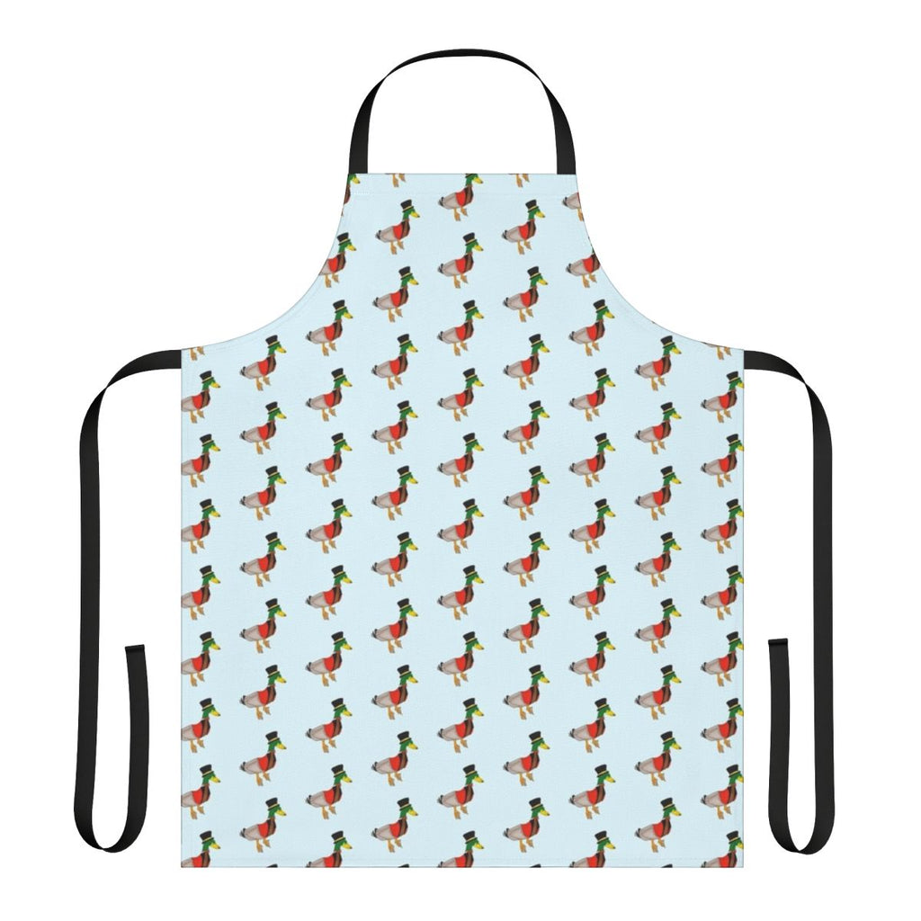 Ringmaster duck wearing a circus-themed apron