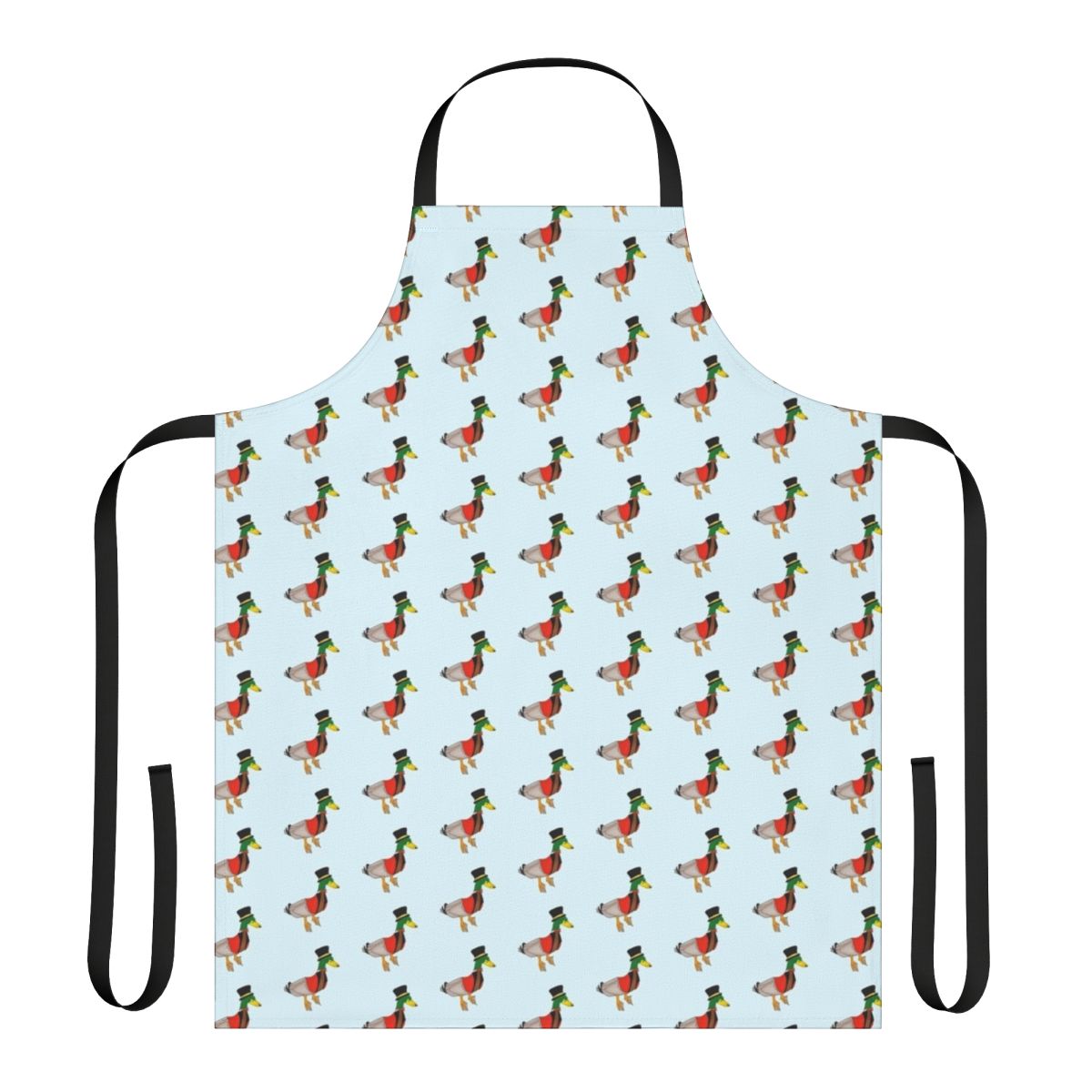 Ringmaster duck wearing a circus-themed apron