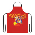 Orange and lemon patterned apron for cooking and kitchen use